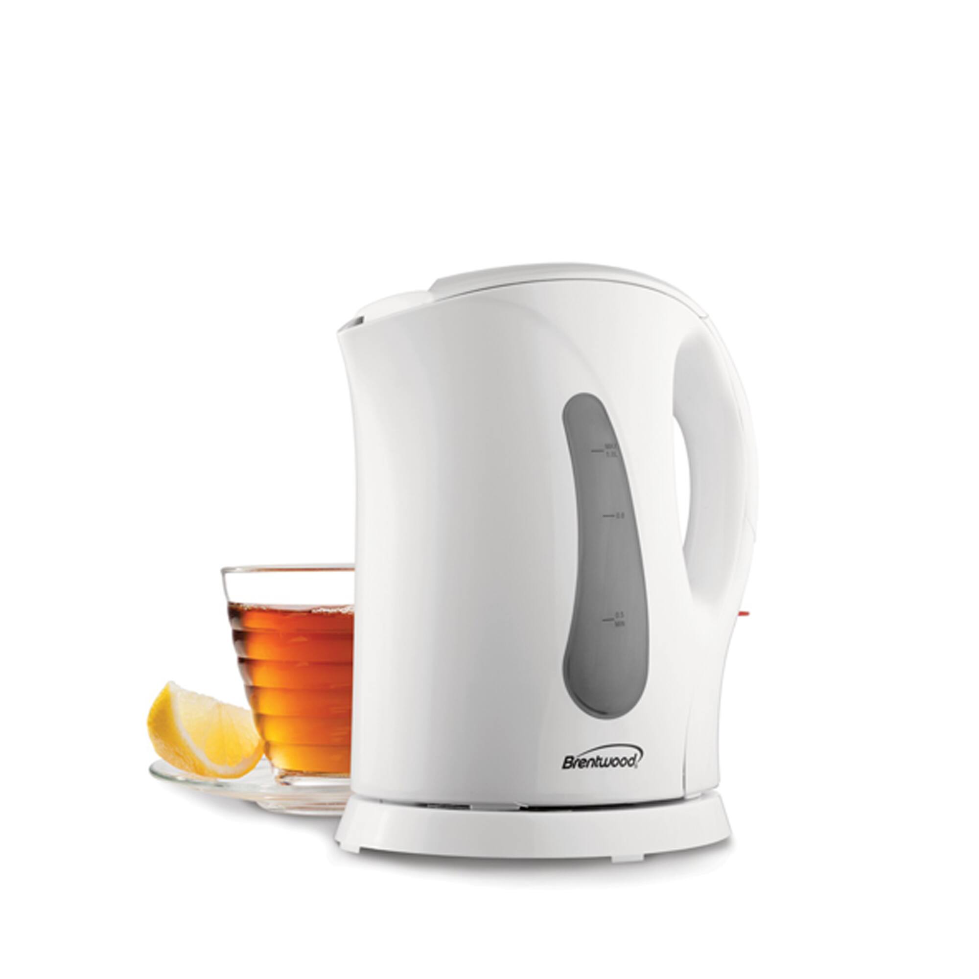 Brentwood White 1L BPA-Free Cordless Electric Kettle